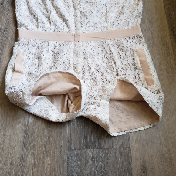 Maje Clarisse Creme Lace Romper - Picture 7 of 15